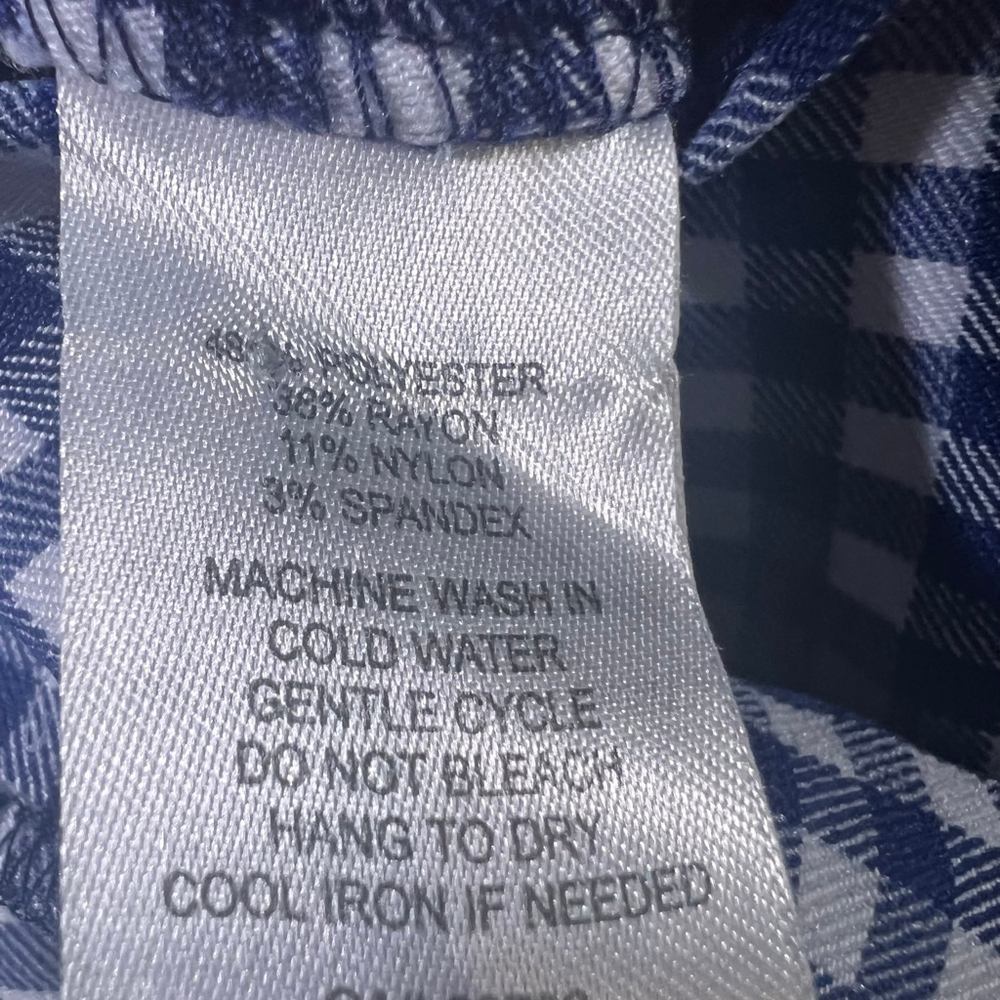 Cynthia Rowley Gingham Trousers Size 4 - Picture 7 of 7